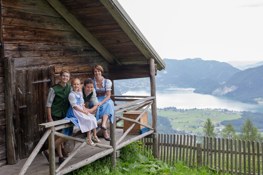 Familienfotoshooting auf der Bleckwand, Fotograf Salzkammergut