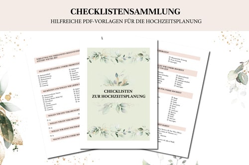 Checkliste Hochzeitsplanung - Nützliche PDF-Checklisten